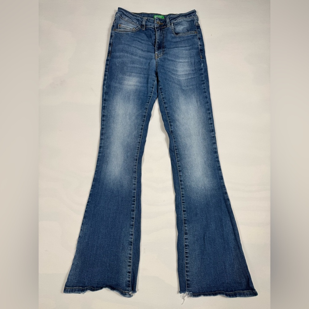 United Colors Of Benetton Cameron-Flare Stretch Jeans Women’s 26 Tall Blue